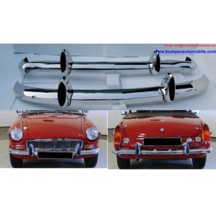MGB bumpers with rubber on over riders  